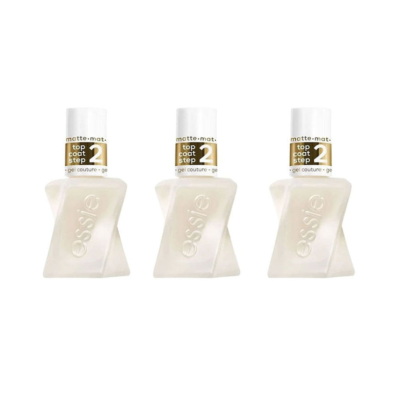 Essie 3x Gel Couture Matte Top Coat 13.5ml trio set long lasting matte finish