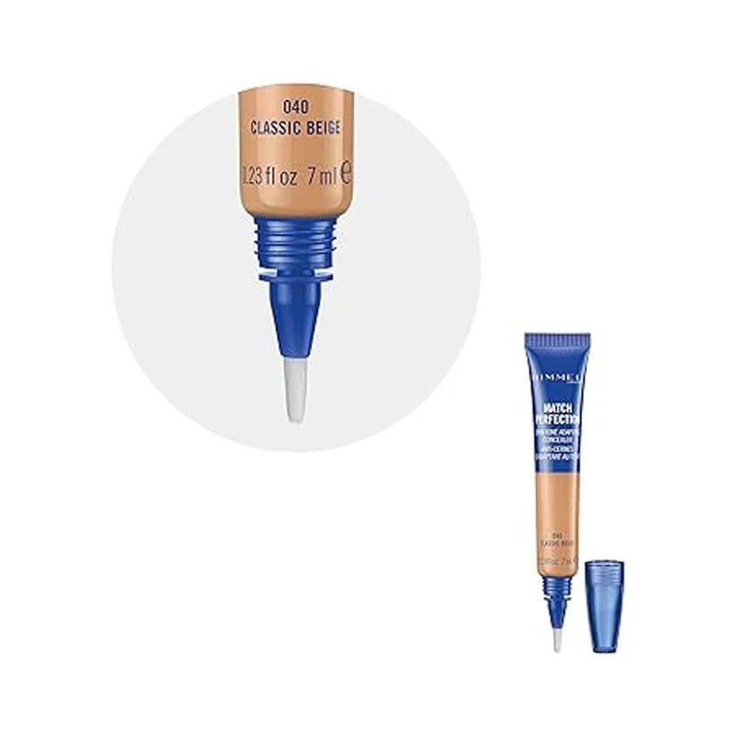 Rimmel Match Perfection Concealer 040 Classic Beige 7ml smooth coverage makeup
