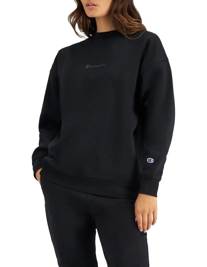 Men’s Champion tonal crewneck sweater with logo