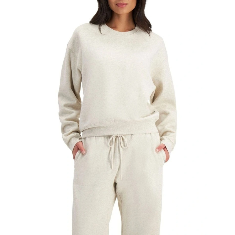 Women's Sweats Cotton Fleece Pullover with crew neck, ribbed cuffs and hem, made from soft cosy cotton fleece