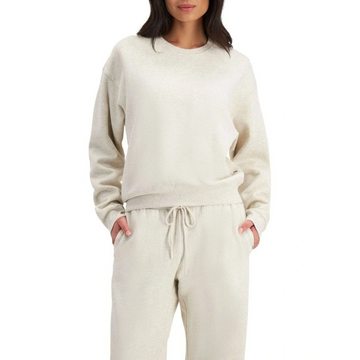 Women's Sweats Cotton Fleece Pullover with crew neck, ribbed cuffs and hem, made from soft cosy cotton fleece