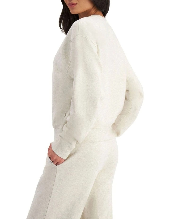 Women's Sweats Cotton Fleece Pullover with crew neck, ribbed cuffs and hem, made from soft cosy cotton fleece