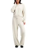 Women's Sweats Cotton Fleece Pullover with crew neck, ribbed cuffs and hem, made from soft cosy cotton fleece