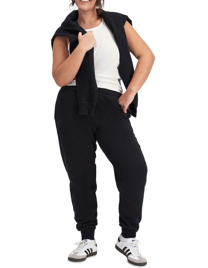 Sweats Cotton Fleece Skinny Trackie with slim fit, elastic drawcord waist, side seam pockets and cozy fleece lining for everyday comfort