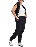 Sweats Cotton Fleece Skinny Trackie with slim fit, elastic drawcord waist, side seam pockets and cozy fleece lining for everyday comfort