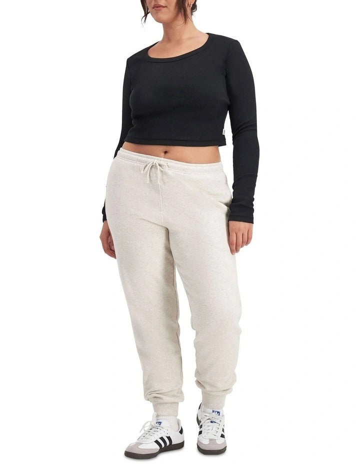 Sweats Cotton Fleece Skinny Trackie with slim fit, fleecy lining, elastic drawcord waist, and side seam pockets for everyday comfort