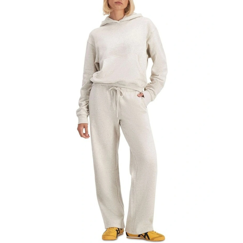 Sweats Cotton Fleece Straight Leg Trackie in French terry cotton with drawcord waist, side seam pockets, and relaxed straight-leg fit for everyday comfort