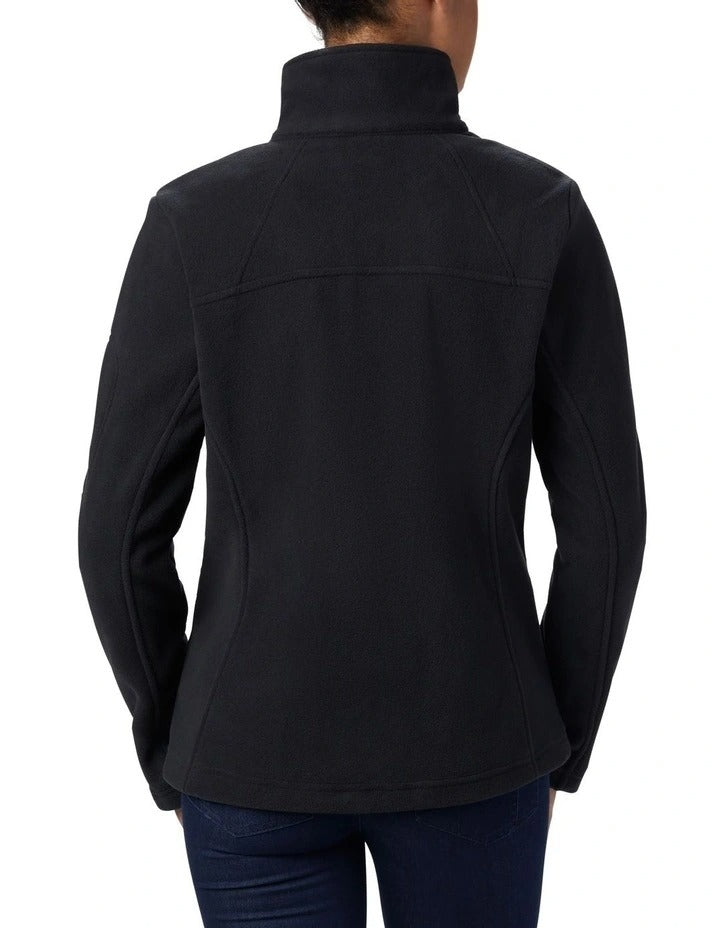 Columbia Fast Trek II Fleece Jacket in Grey with zip pockets and adjustable hem.
