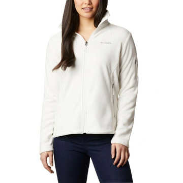 Columbia Fast Trek II Fleece Jacket in Sea Salt with zip pockets and lightweight microfleece