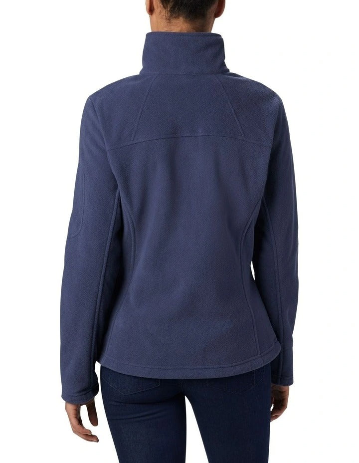 Columbia Fast Trek II Fleece Jacket in Nocturnal with zippered hand pockets and adjustable hem