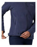 Columbia Fast Trek II Fleece Jacket in Nocturnal with zippered hand pockets and adjustable hem