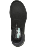 Skechers Ultra Flex 3.0 Cozy Streak Slip-ins Sneakers in Black with hands-free design and cushioned comfort