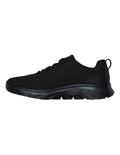 Skechers Go Walk 7 Clear Path Sneakers in Black with lightweight cushioning and breathable comfort for everyday walking