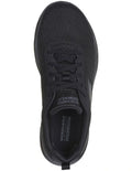 Skechers Go Walk 7 Clear Path Sneakers in Black with lightweight cushioning and breathable comfort for everyday walking