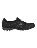 Skechers Relaxed Fit Bikers Lite Relive Shoes in Black - casual slip-on sneakers with cushioned comfort