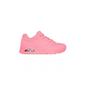 Skechers CRL Uno Stand On Air Shoes in Orange - cushioned sporty sneakers with visible air midsole
