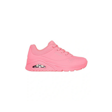 Skechers CRL Uno Stand On Air Shoes in Orange - cushioned sporty sneakers with visible air midsole