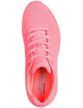 Skechers CRL Uno Stand On Air Shoes in Orange - cushioned sporty sneakers with visible air midsole