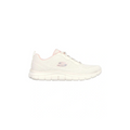 Skechers Track New Staple Shoes in Natural Pink with lightweight cushioning and sporty design