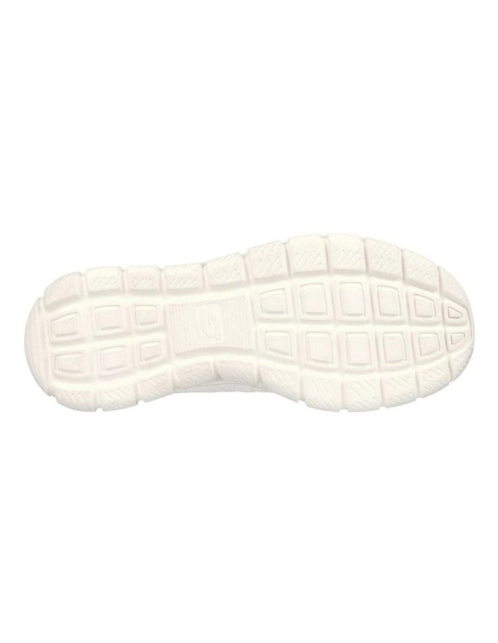 Skechers Track New Staple Shoes in Natural Pink with lightweight cushioning and sporty design