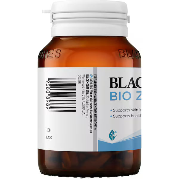 Blackmores Bio Zinc Tablets 168 Pack - Supports immune health, skin repair, and overall wellbeing with high-quality zinc formula.