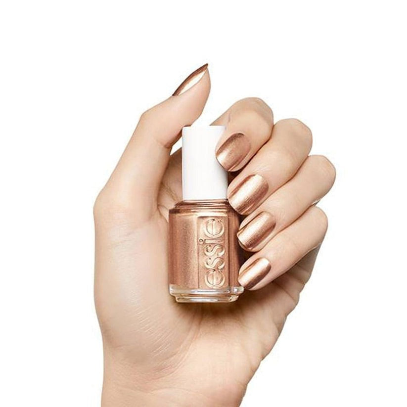 Essie Nail Polish 613 Penny Talk 13.5ml metallic rose gold shade