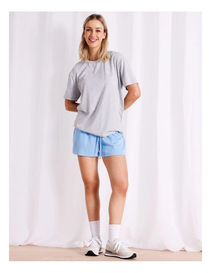 Chloe & Lola Women's Loungewear Relaxed Boxy T-Shirt in Grey Marle