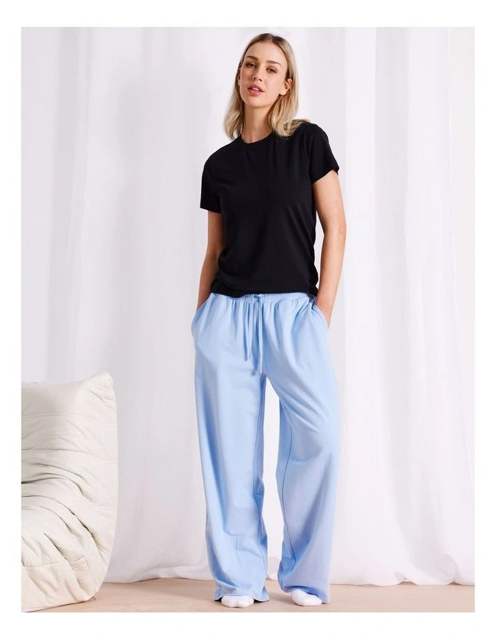 Chloe & Lola fitted tee with round neck, crafted from soft modal-cotton blend.