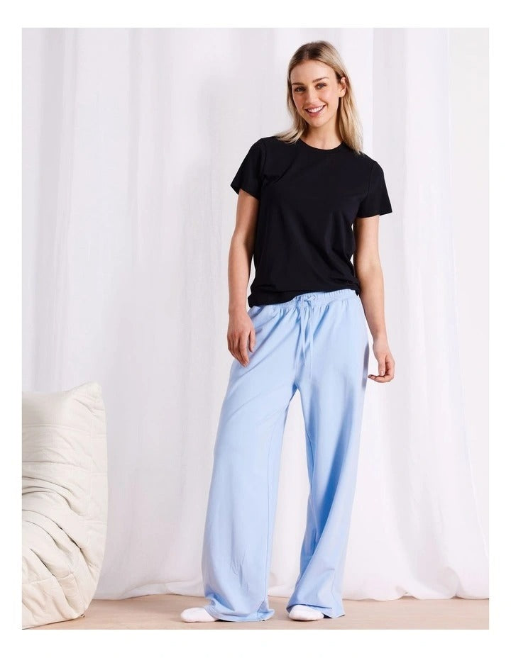 Chloe & Lola fitted tee with round neck, crafted from soft modal-cotton blend.