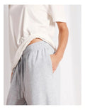 Relaxed fit loungewear top with crew neck