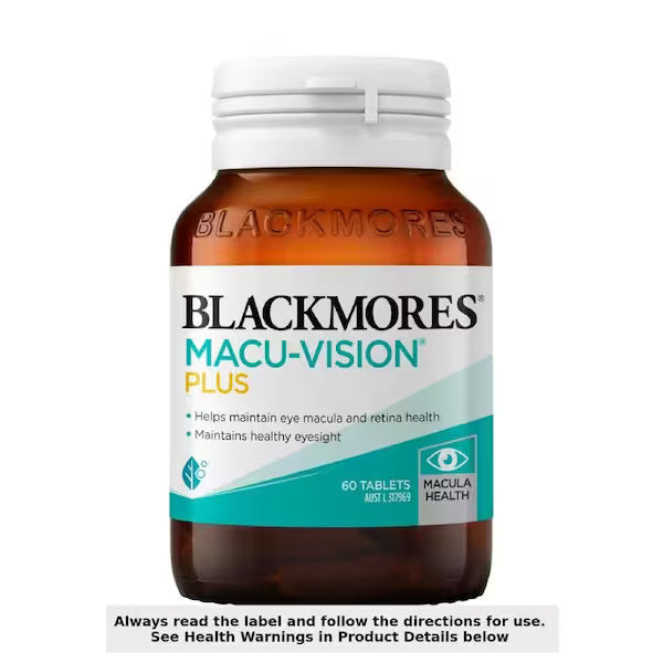 Blackmores Macu-Vision Plus 60 Tablets – Eye Health Supplement for Vision Protection