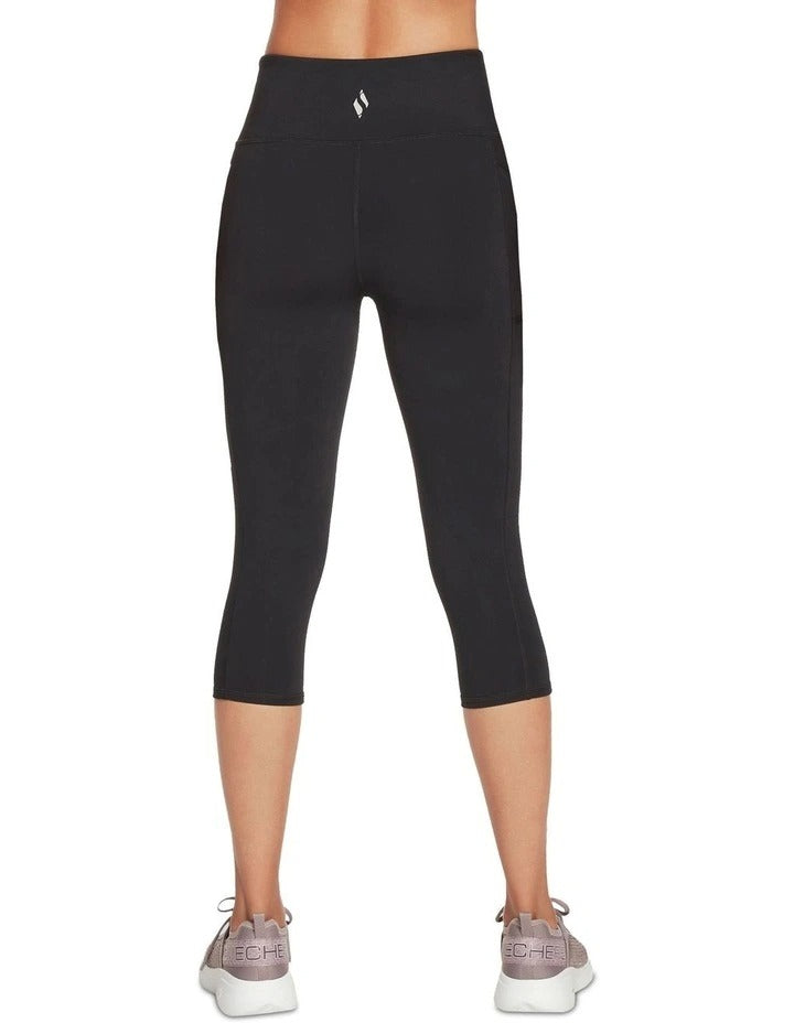 Skechers Diamond Status High Waisted Midcalf Legging W2CP26 BLK