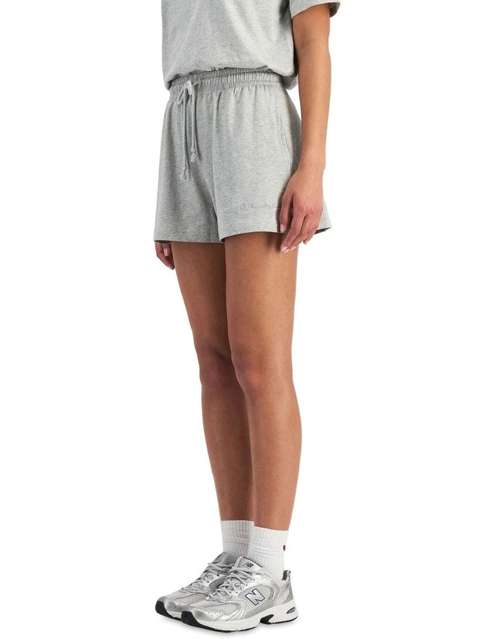 Black Champion Hi-Waist Small Script athletic shorts