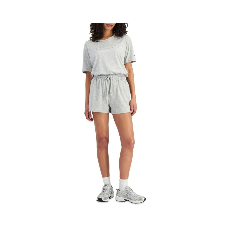 Black Champion Hi-Waist Small Script athletic shorts