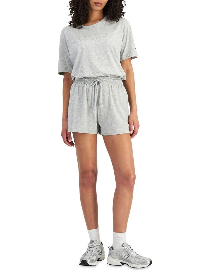 Black Champion Hi-Waist Small Script athletic shorts
