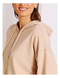 Chloe & Lola Loungewear Double Zip Hoodie in soft cotton-modal blend, featuring a hood, long sleeves, and zip fastening.