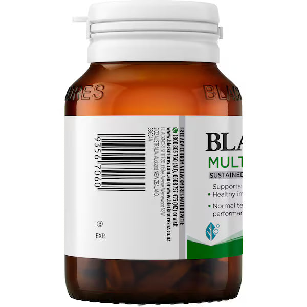 Blackmores Multivitamins For Men tablets 60 pack bottle, men’s daily health supplement, energy and vitality support.