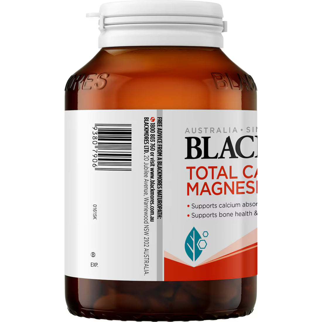 Blackmores Total Calcium Magnesium + D3 Bone Health Vitamin Tablets 125 pack — premium bone health supplement with calcium, magnesium, and vitamin D3 for strong bones and muscle support.