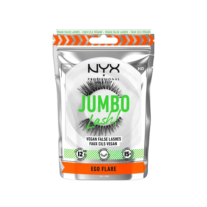 NYX Jumbo Lash Vegan False Lashes Reusable with Case Ego Flare