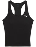 Puma Train All Day Essential 2-in-1 Women’s Tank with moisture-wicking dryCELL technology, 85% recycled polyester, 15% elastane