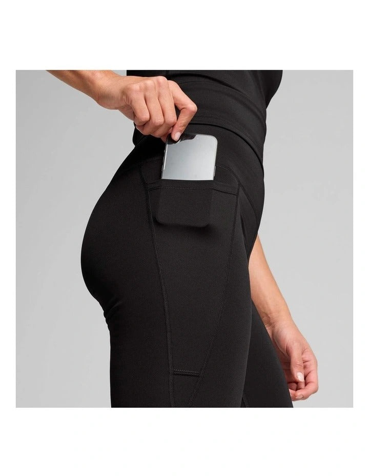 Puma Wardrobe Essentials Sweatpants high-rise bootcut with dryCell technology, recycled polyester, and side pockets