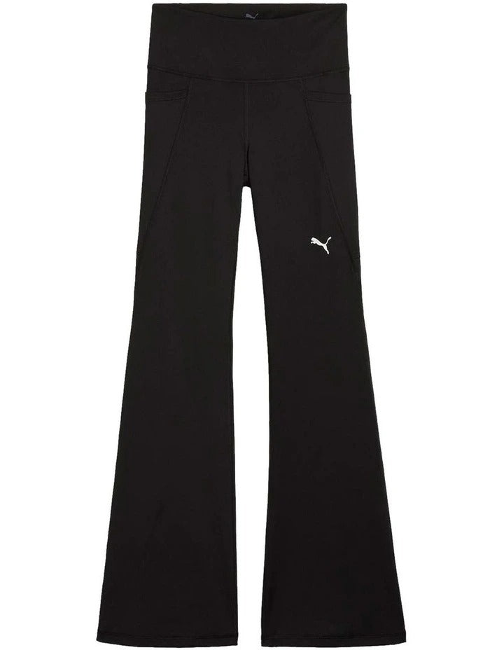 Puma Wardrobe Essentials Sweatpants high-rise bootcut with dryCell technology, recycled polyester, and side pockets
