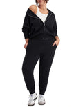 Women's Sweats Cotton Zip Hoodie with double-lined hood, kanga pockets, ribbed cuffs and hem, soft French terry cotton.