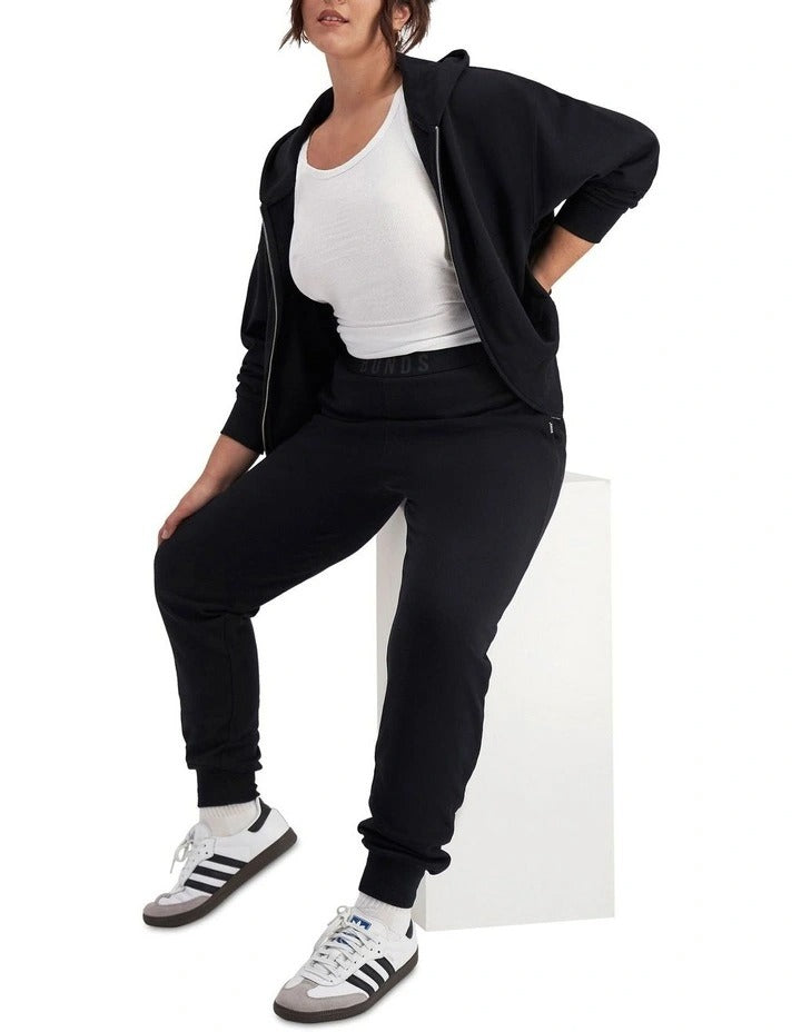 Women's Sweats Cotton Zip Hoodie with double-lined hood, kanga pockets, ribbed cuffs and hem, soft French terry cotton.