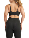 Move Rib Seamless Crop in ribbed nylon elastane with removable cups, soft vee neckline, moisture-wicking finish, and supportive underbust elastic