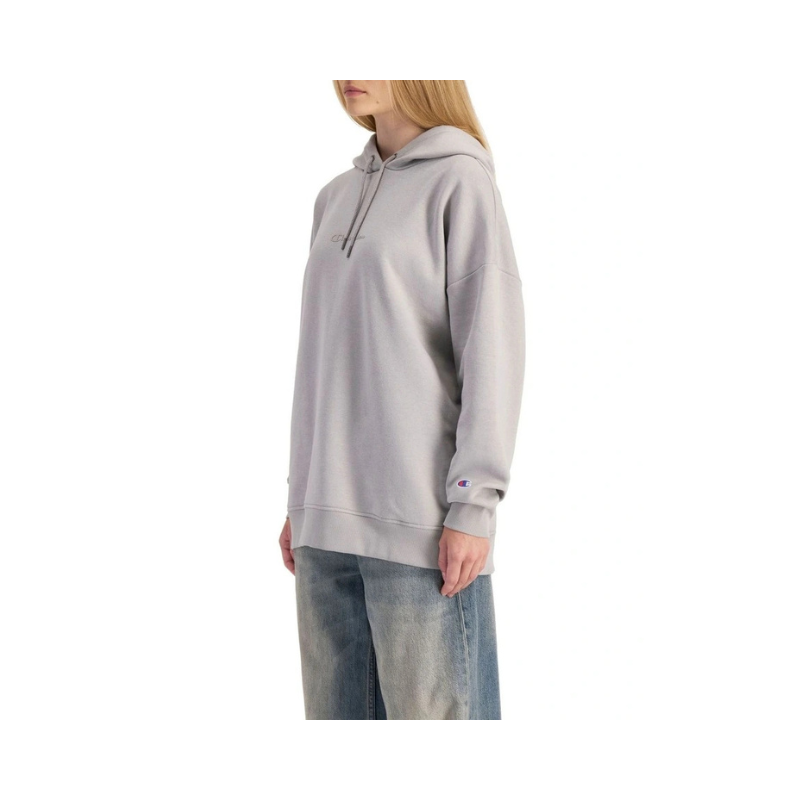 Side view Champion seamless rib mini crop in grey