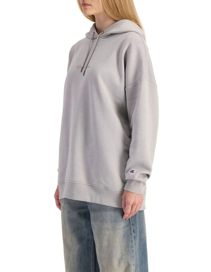 Side view Champion seamless rib mini crop in grey