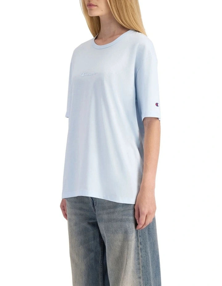 Men’s Champion spring color script logo t-shirt