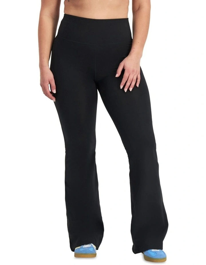 Bonds Move Flare Pant in Black stylish women’s activewear pants