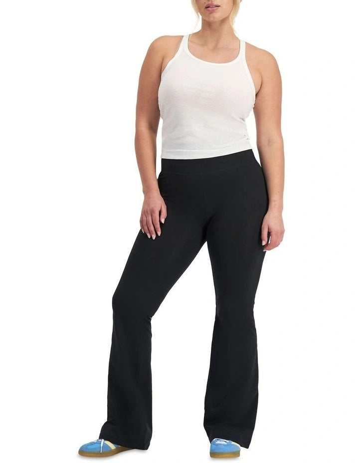 Bonds Move Flare Pant in Black stylish women’s activewear pants